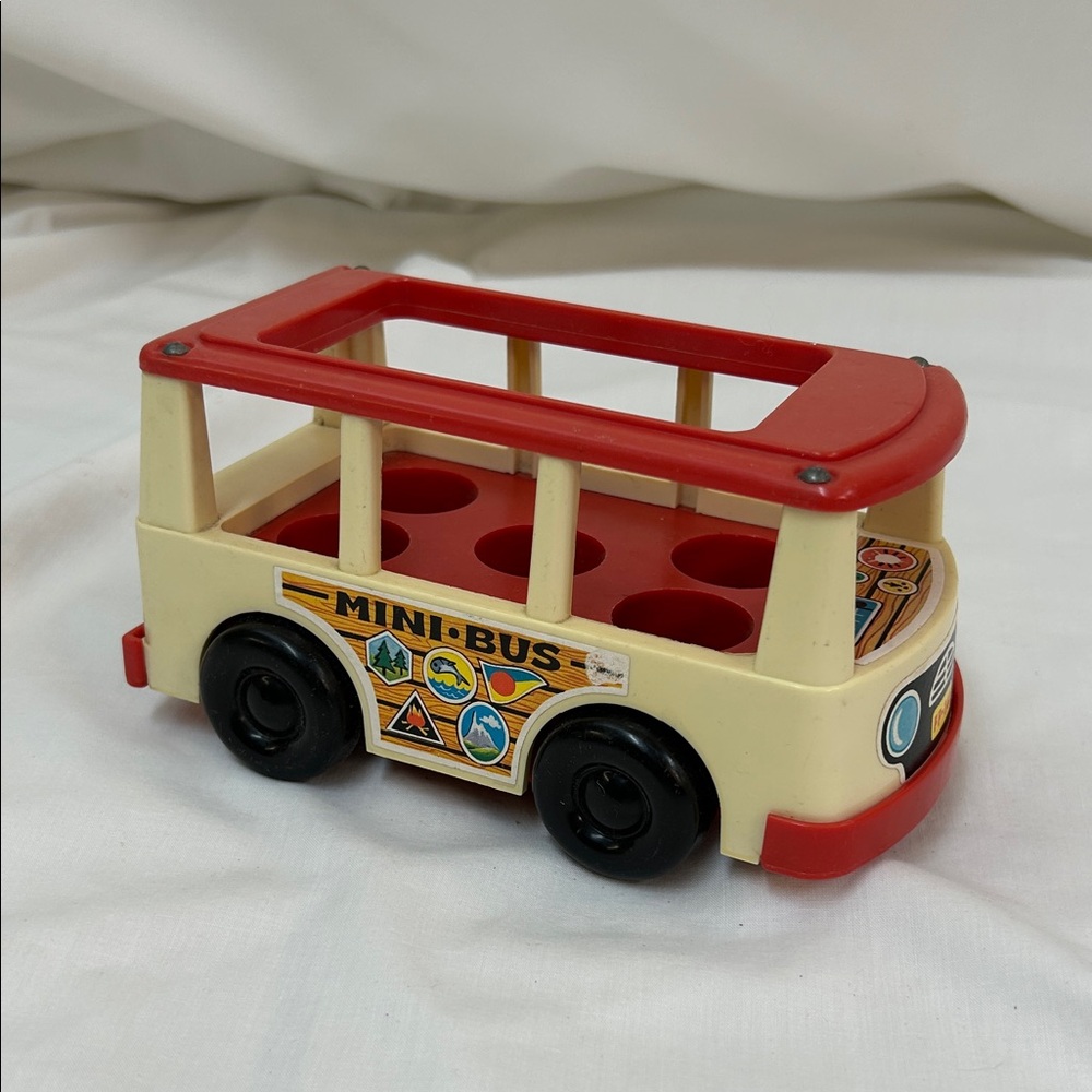 Fisher-Price Little People Mini Bus #141 Vintage Toy 1969